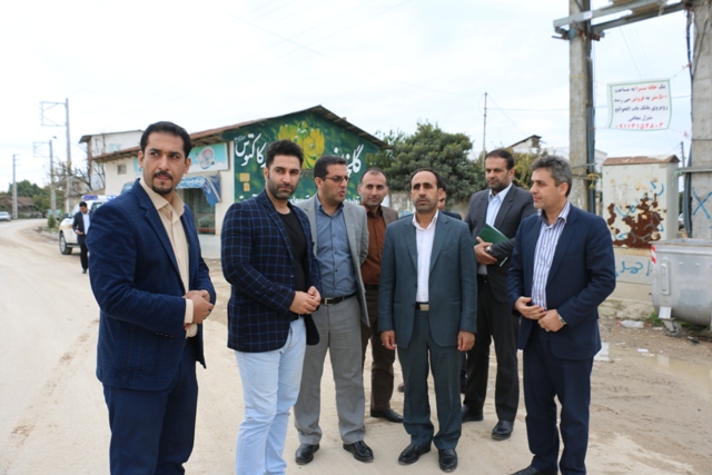 بازدید فرماندار نکا از اجرای طرح هادی روستای بایع کلا